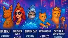 Top 5 IP Memes Tokens Less Than $0.02 Price Mark To Watch In August