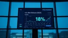 Polymarket Traders See 18% Chance of U.S. Alien Disclosure This Year After Pentagon UAP Release
