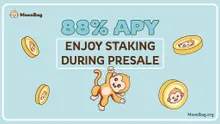 MoonBag Staking Rewards: An Astounding 88% APY Gives it an Edge Over Render and Cosmos
