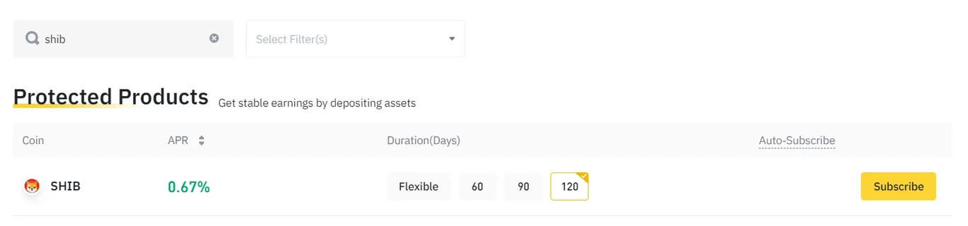 Earn Shiba Inu on Binance