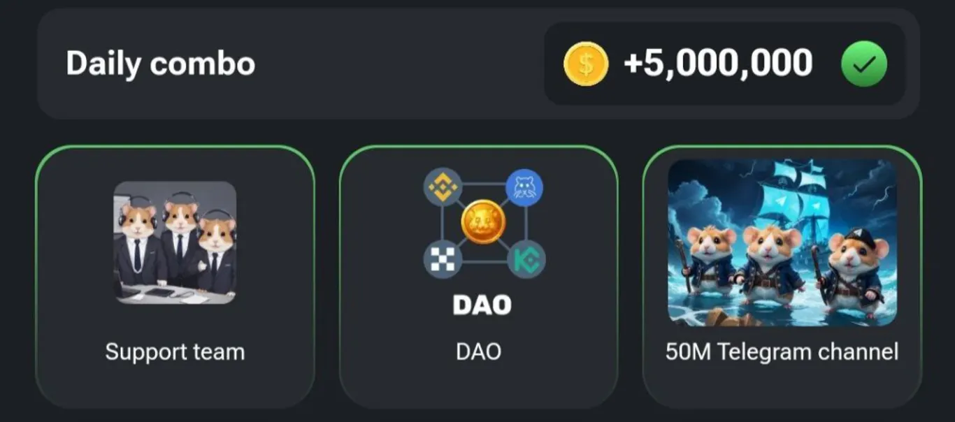 Daily Combo Hamster Kombat