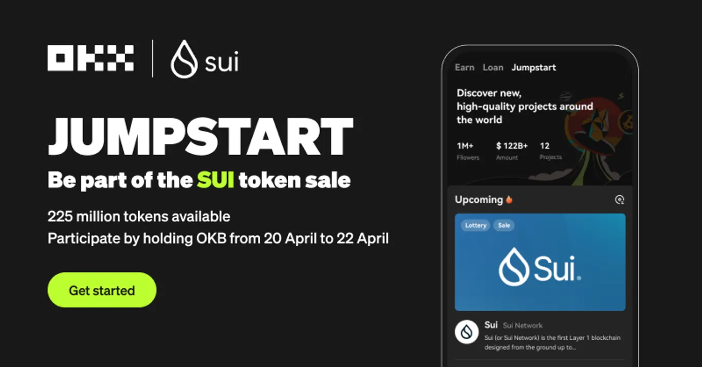 Sui token sale on OKX