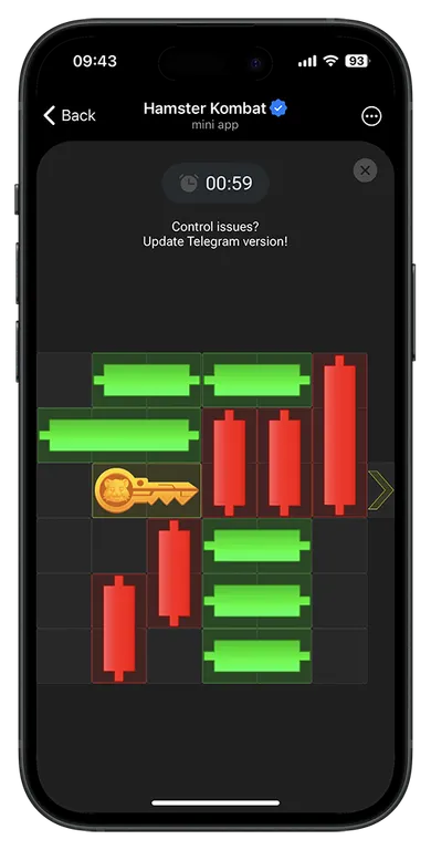 Hamster Kombat key puzzle