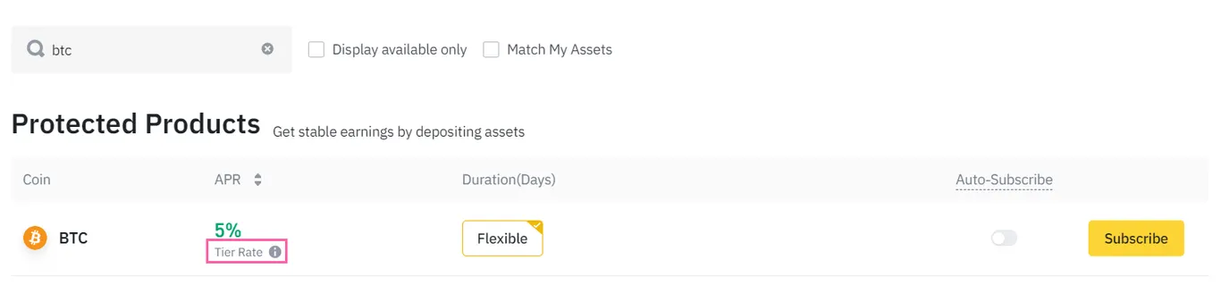 Binance APR