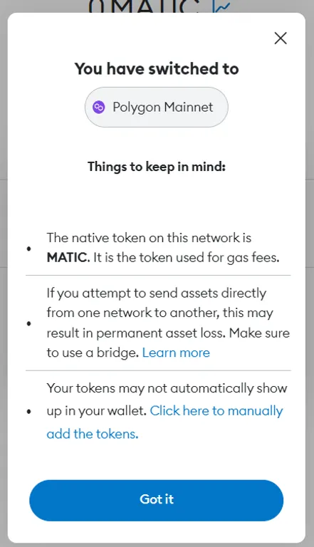 Polygon on MetaMask