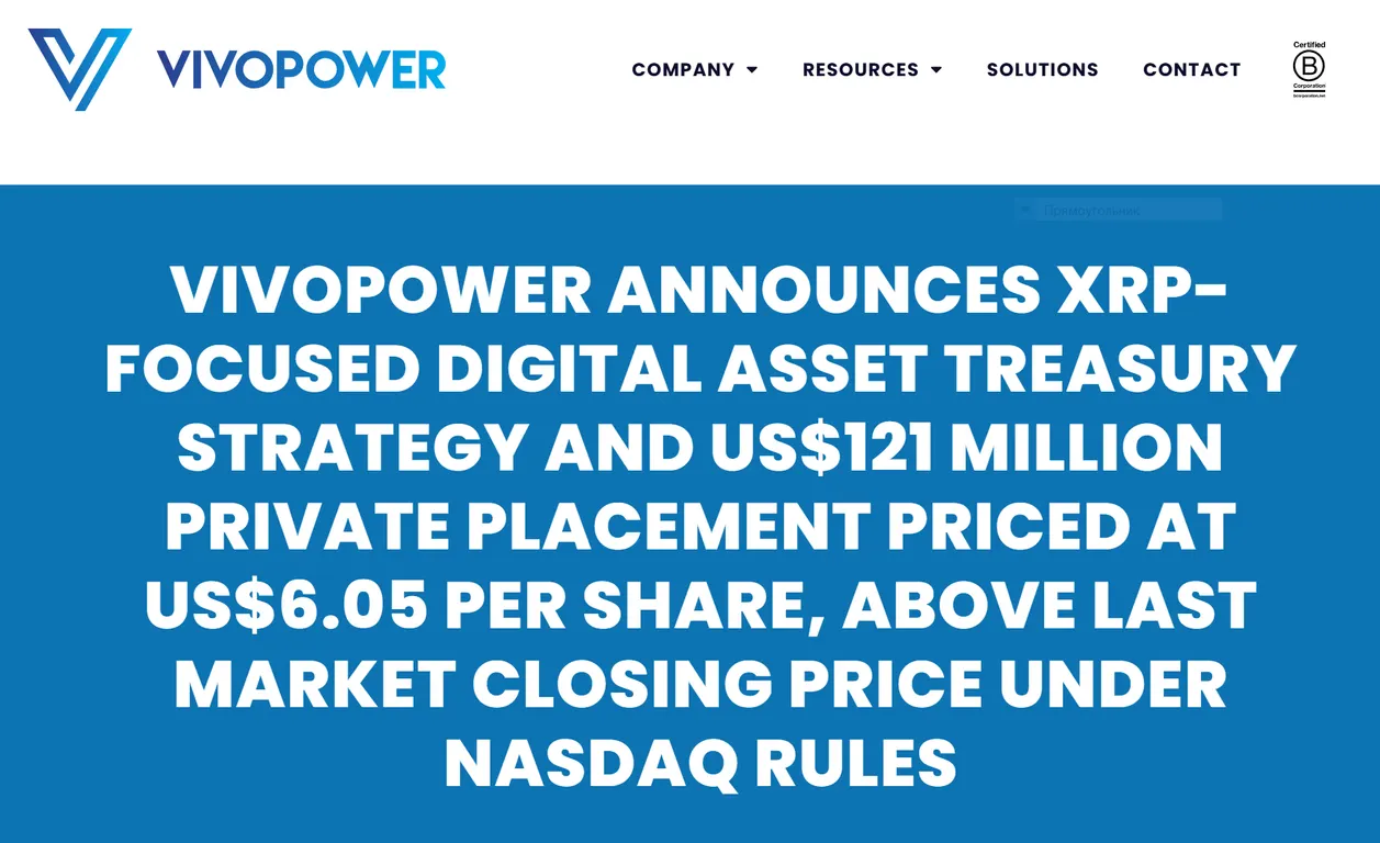 VivoPower press release