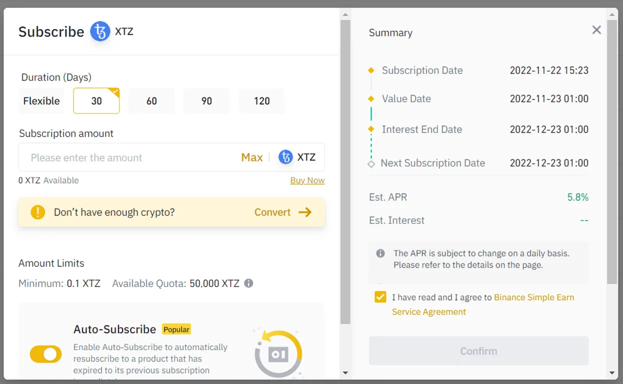 Binance Simple Earn