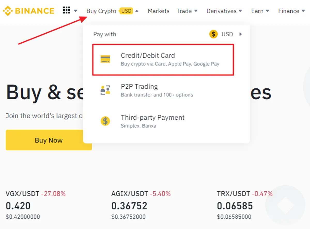 How to transfer money from Payoneer to Binance -  Sing into your Binance account