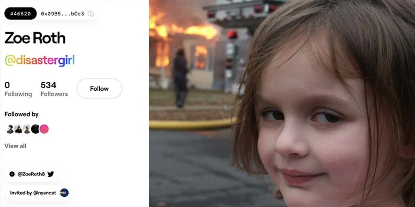 Disaster girl meme