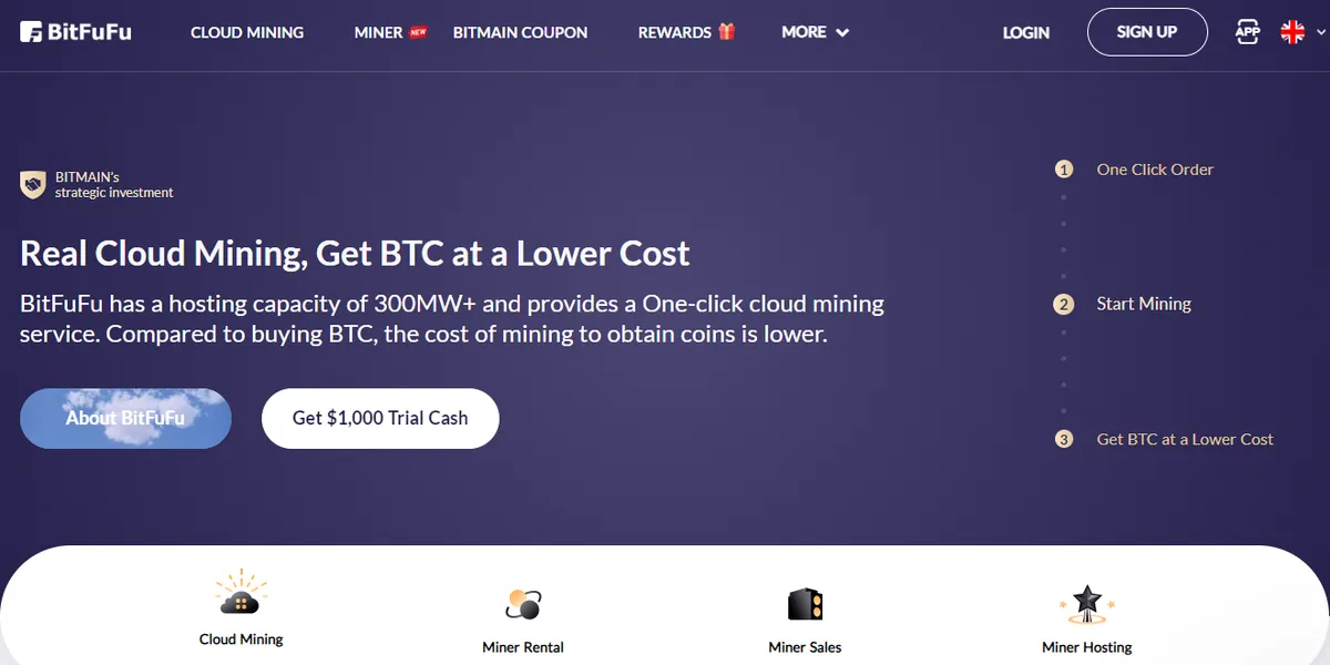 bitcoin cloud mining platfrom: BitFuFu