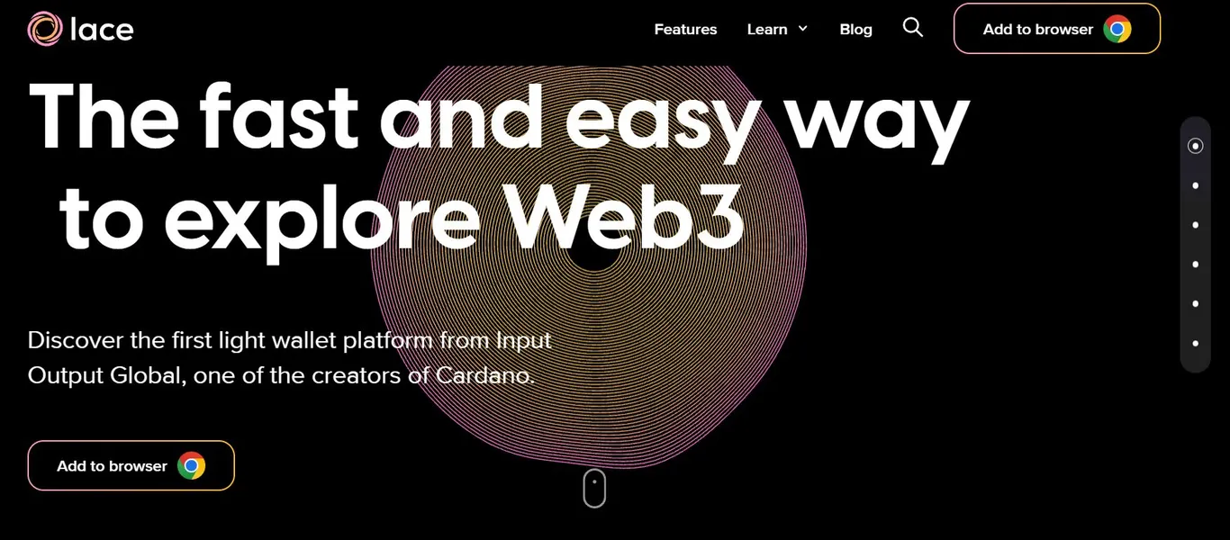 Lace Wallet website