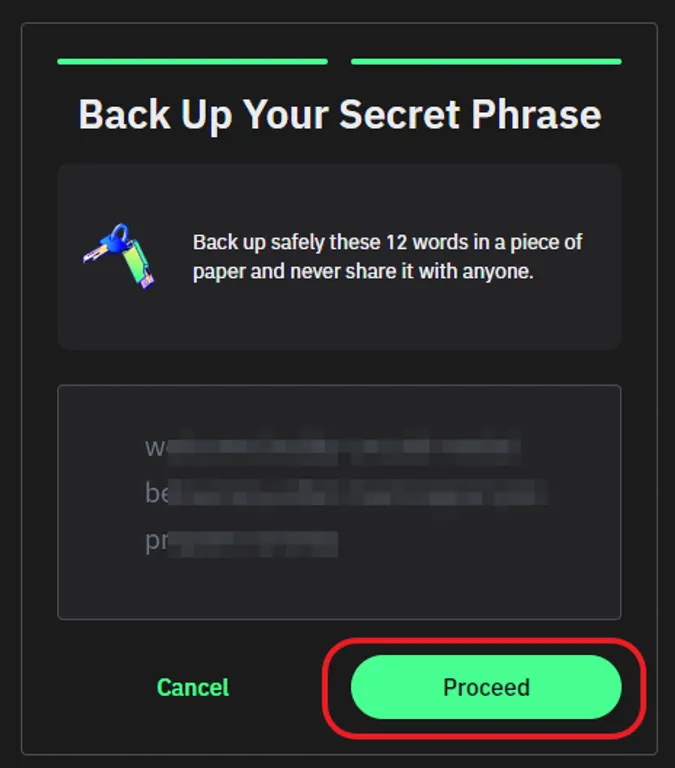 backup trust wallet phrase