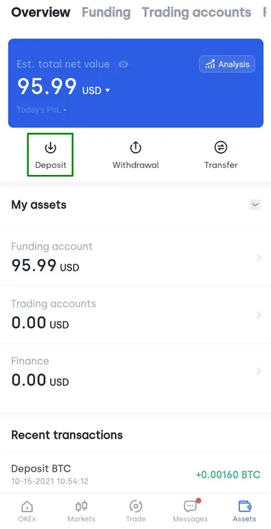 How to transfer USDT from Binance to OKX - copy Tether deposit address 