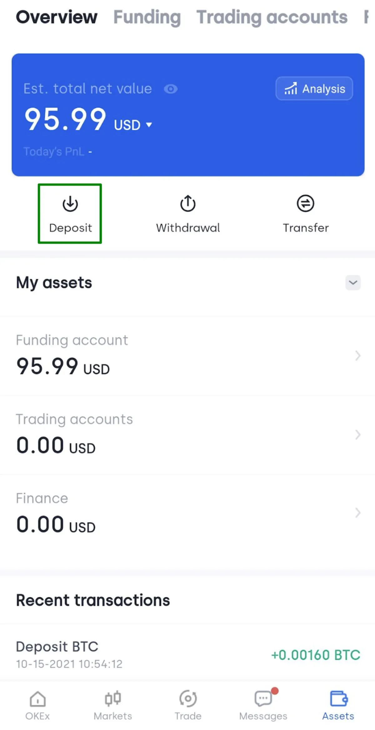 How to transfer USDT from Binance to OKX - copy Tether deposit address 
