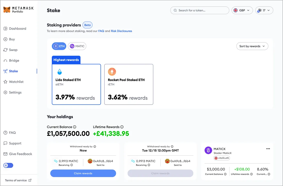 MetaMask app