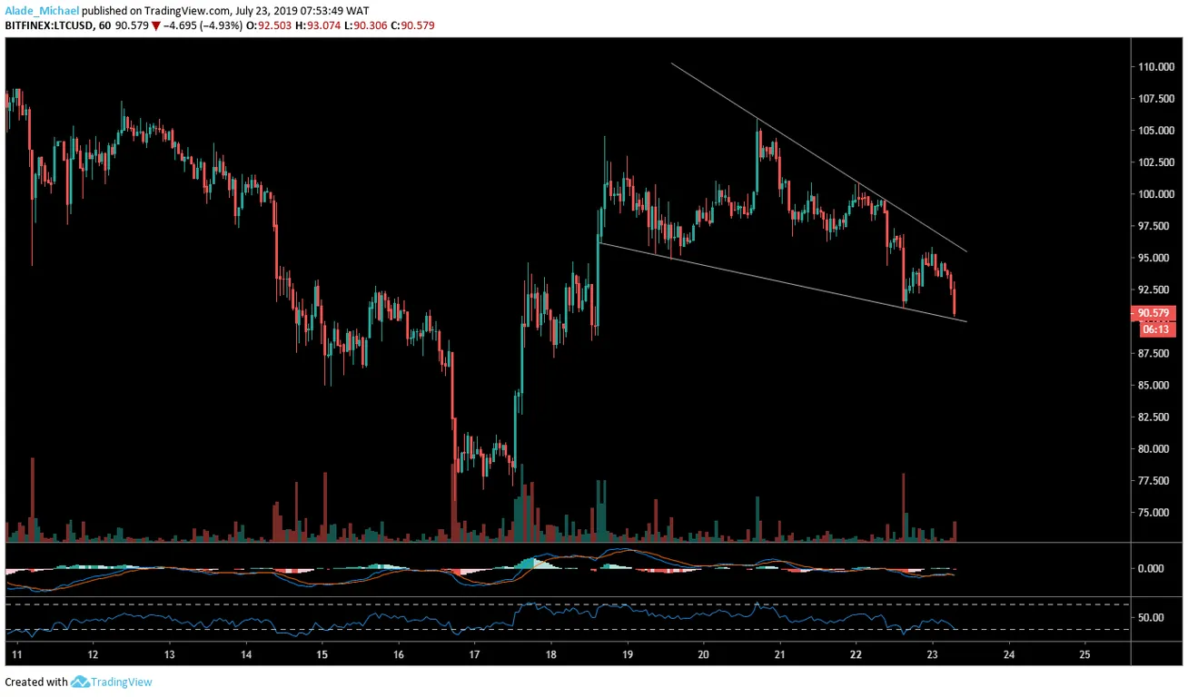 LTC 1 Hour Chart