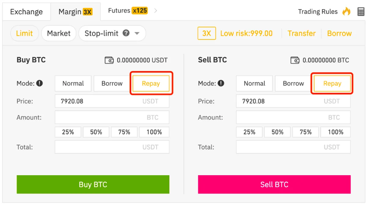 Binance margin trading
