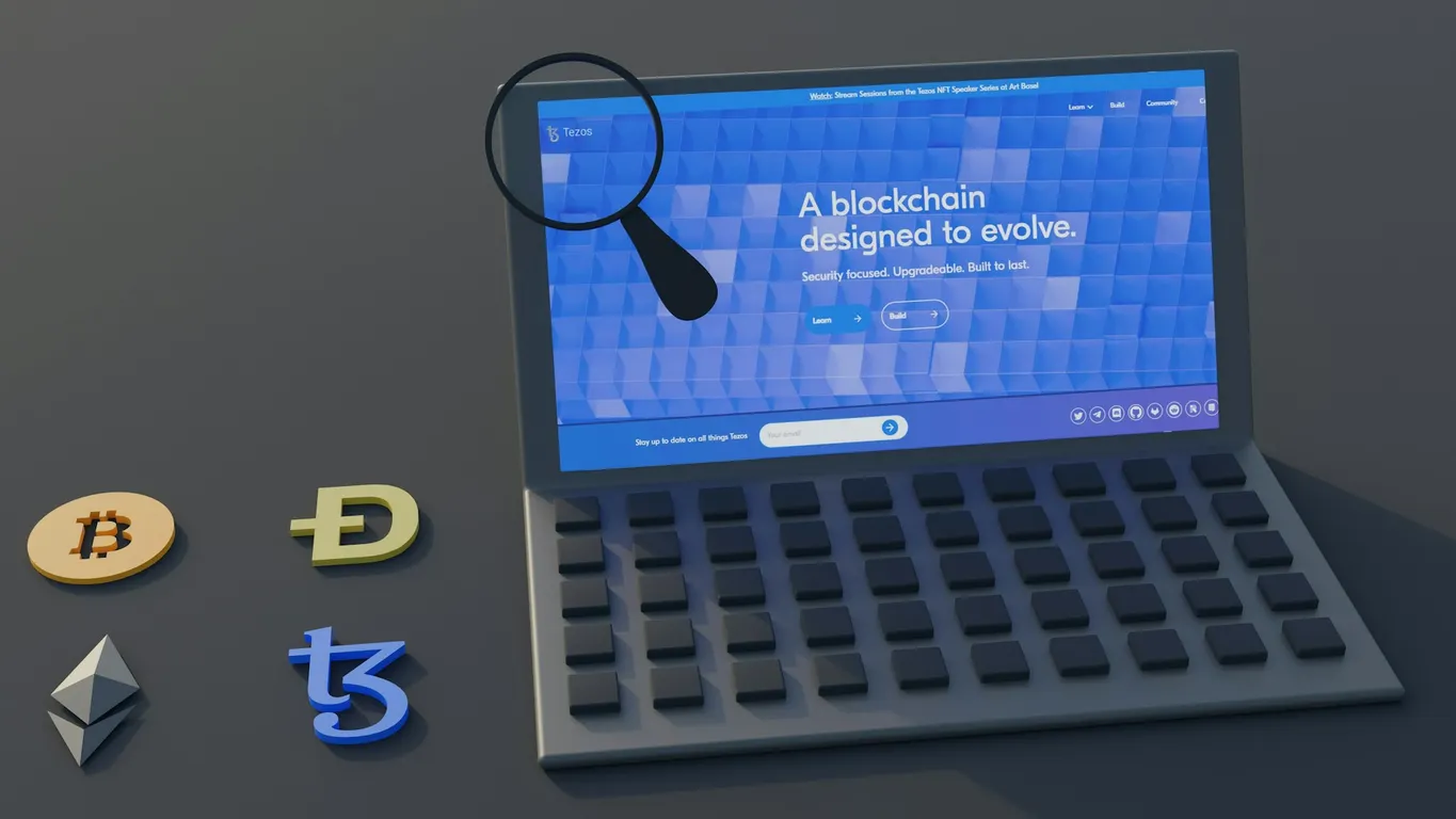 laptop and crypto