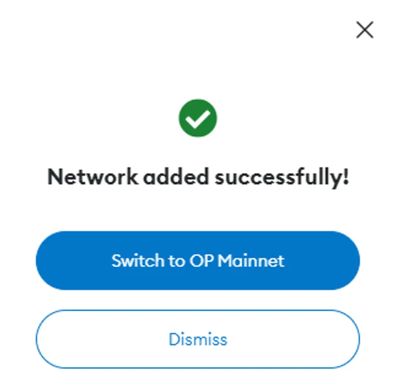 optimism added to metamask