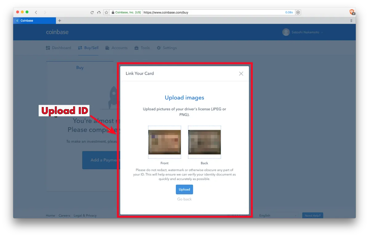 Coinbase Step 3