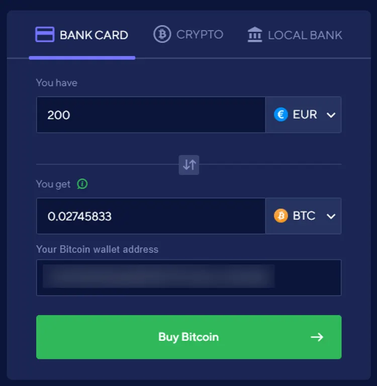 switchere buy crypto