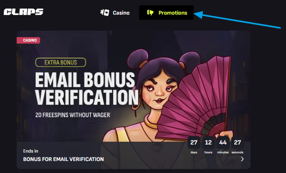 claps casino no deposit bonus