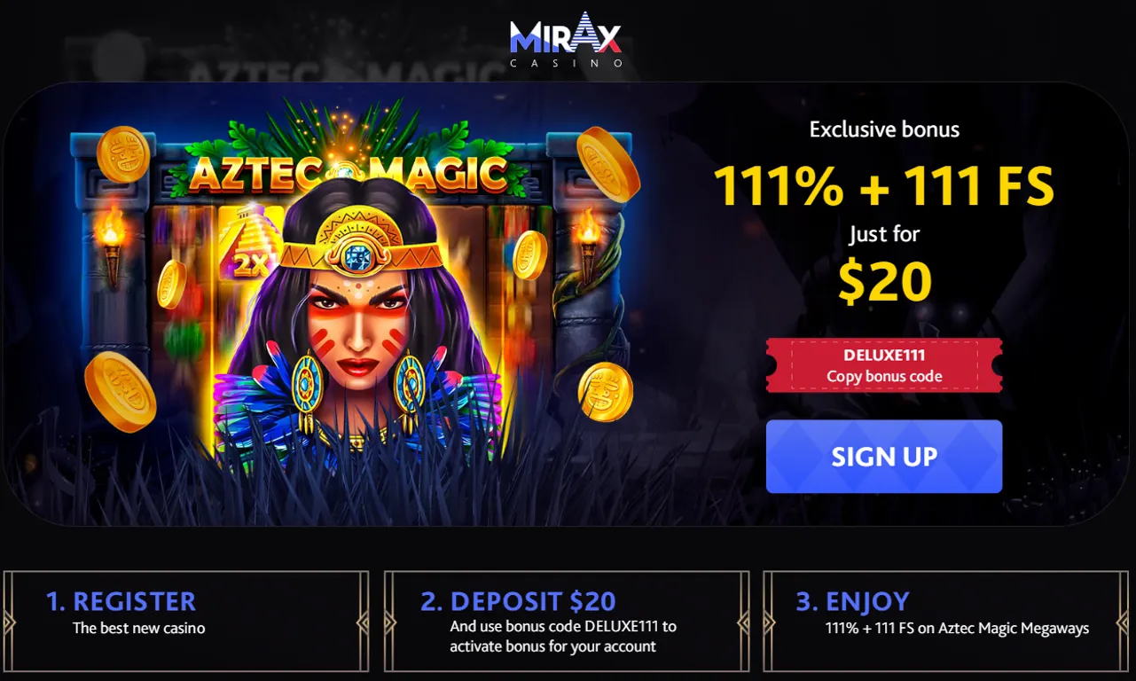mirax promotion landing page