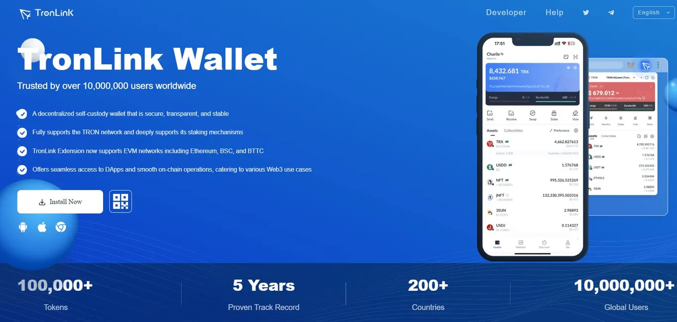 TronLink Wallet Website