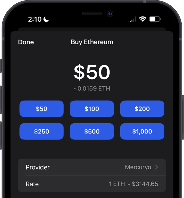 buy crypto securely via Gem Wallet.