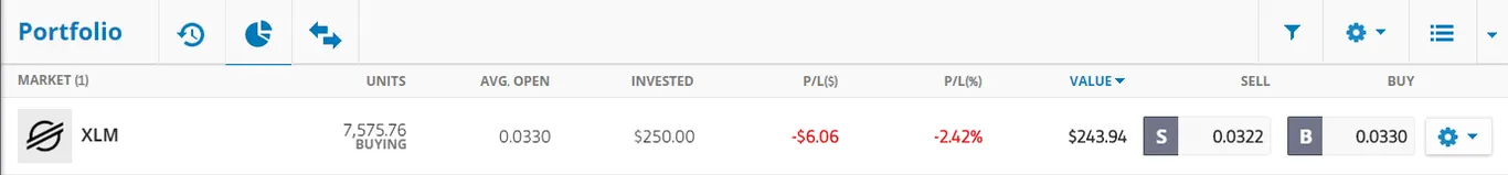 XLM Portfolio 