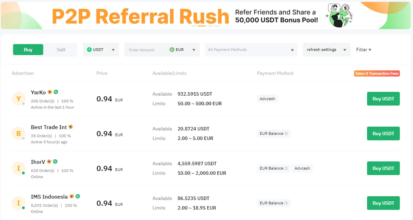 bybit p2p homepage