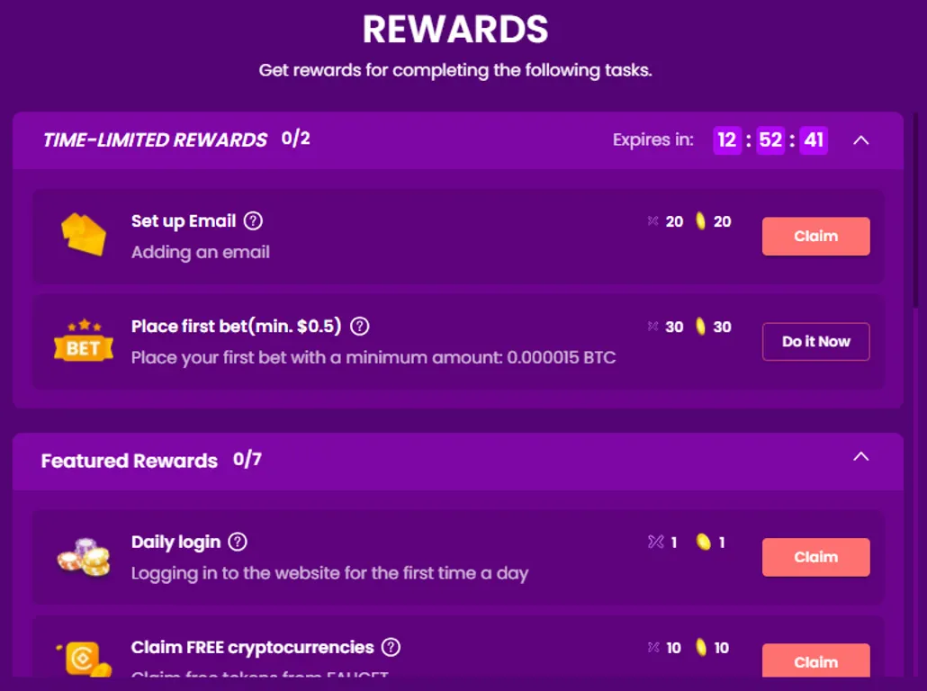 trustdice daily rewards