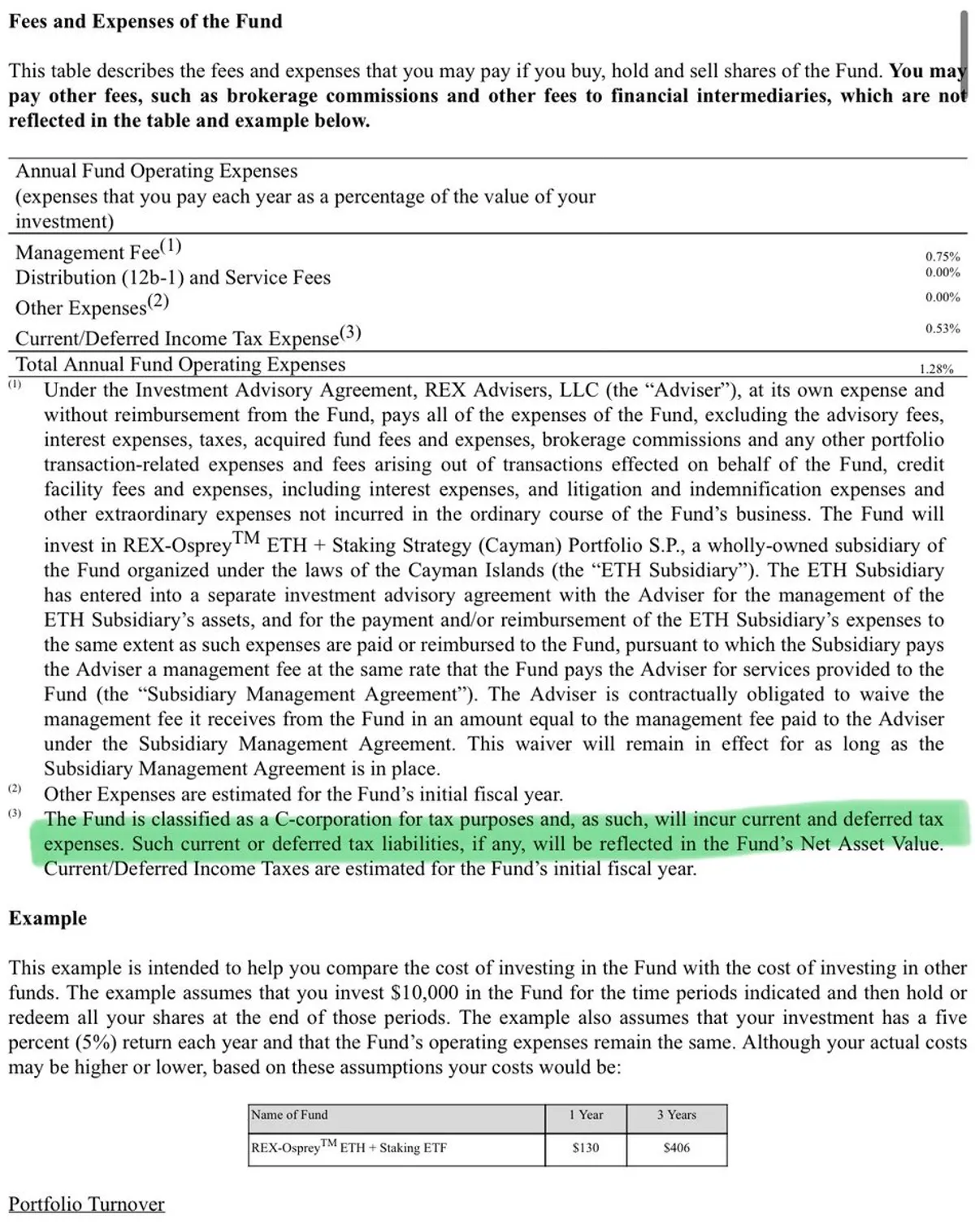 Fees and expenses of the fund