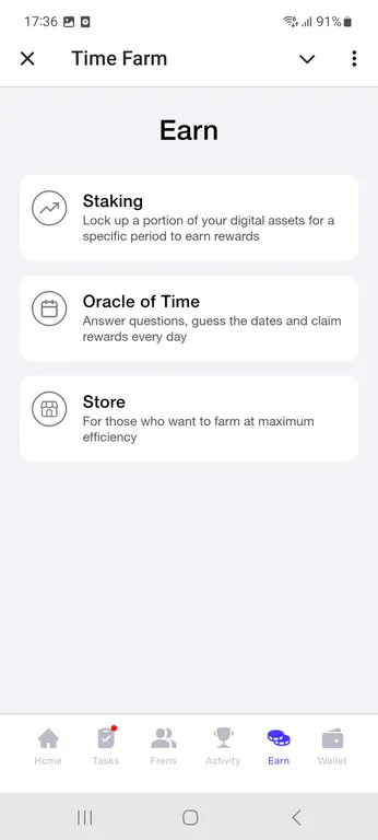 Time Farm rewards