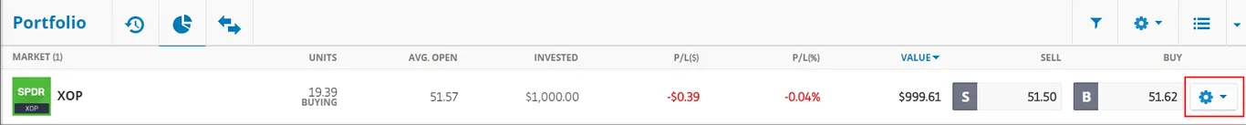 invest in XOP on eToro