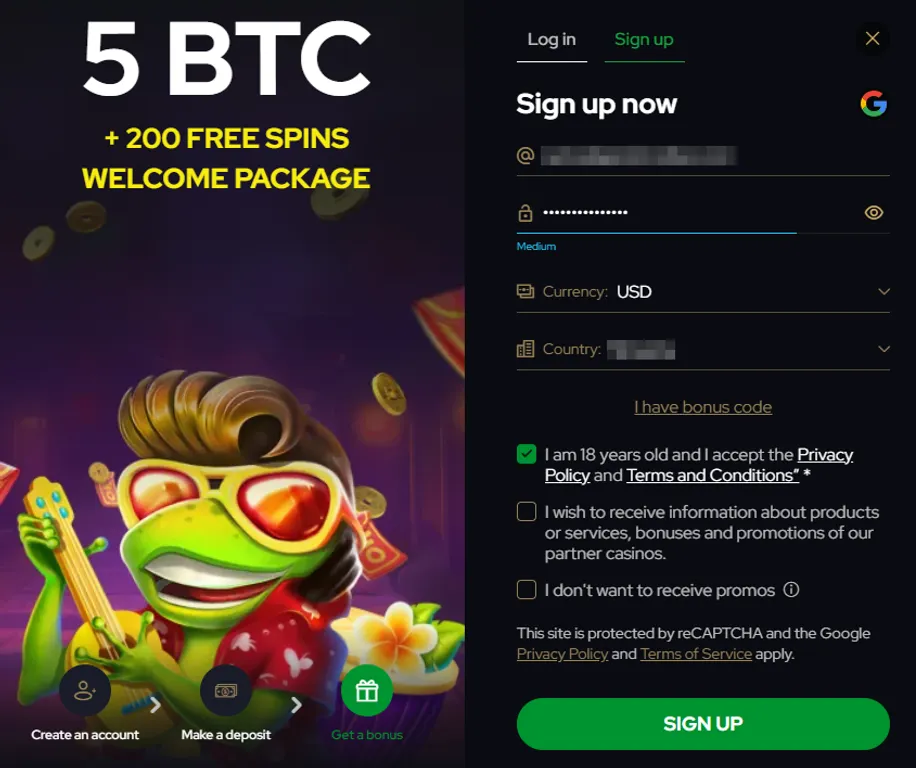 katsbute bonus signup