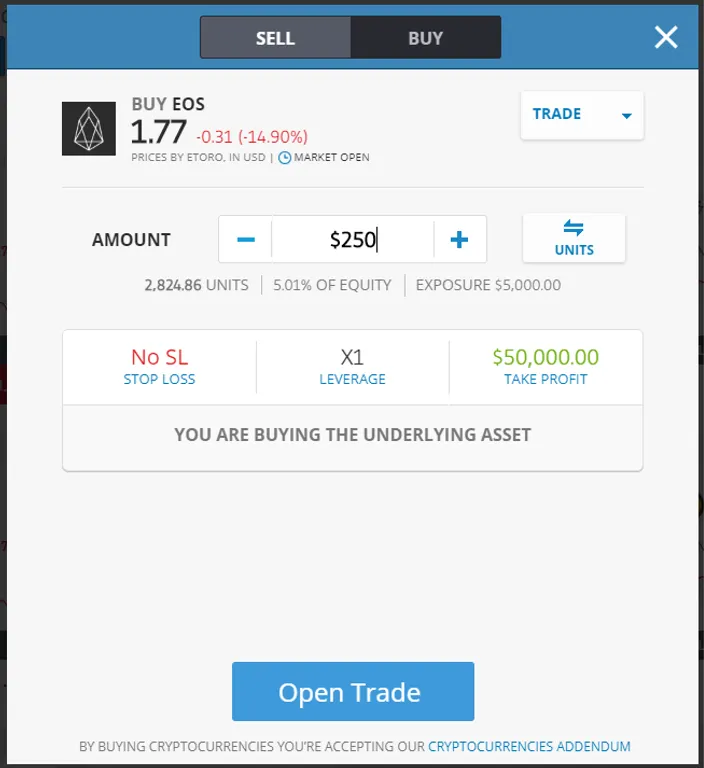 EOS Open Trade