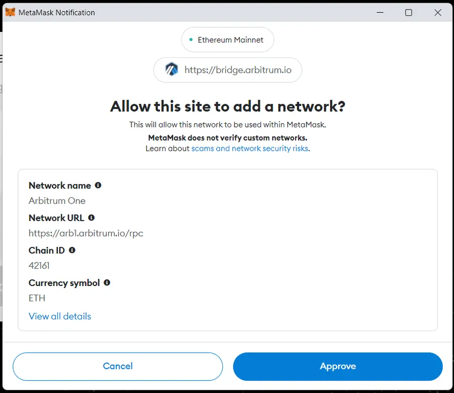 MetaMask Arbitrum