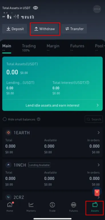 withdraw cryptocurrency from KuCoin to OKX