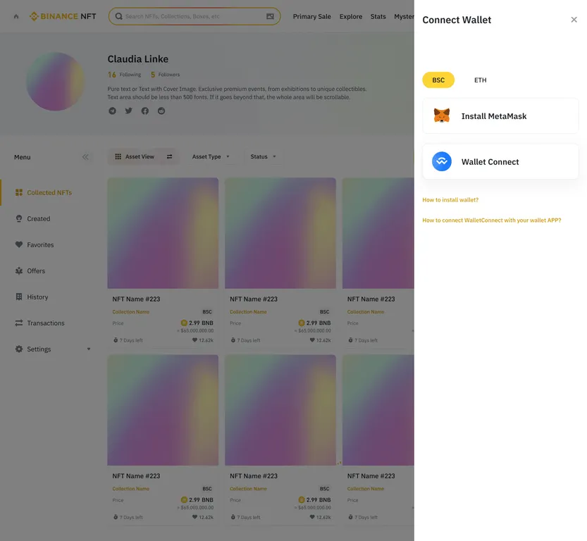 Binance NFT deposit