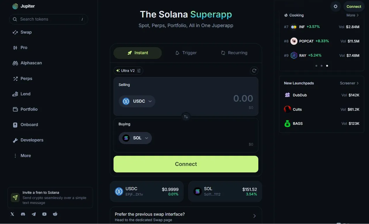 Jupiter Solana Swap Aggregator