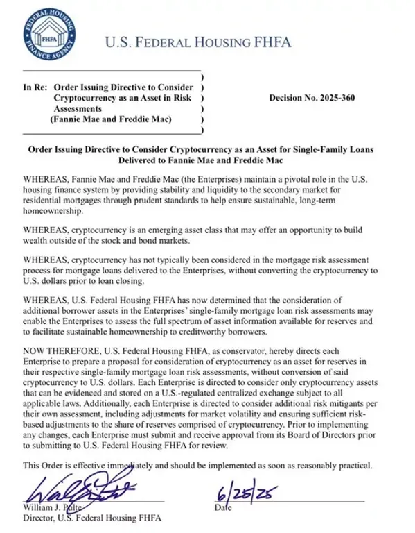 U.S. Federal housing FHFA