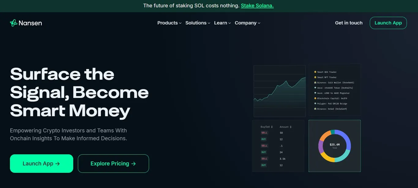 Nansen website homepage