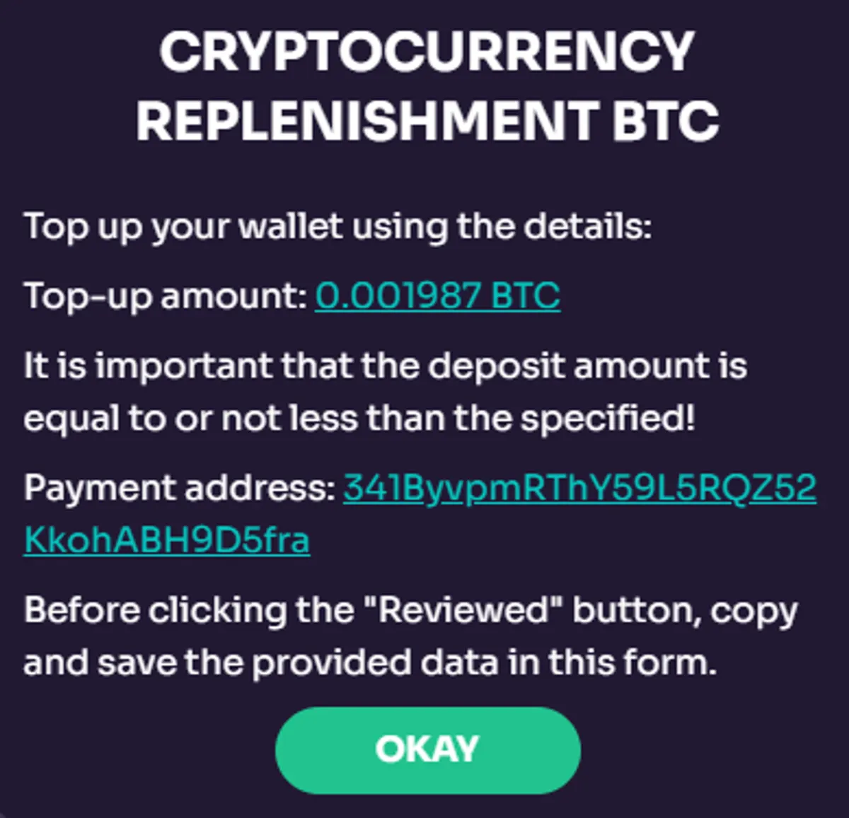 betzard bitcoin deposit