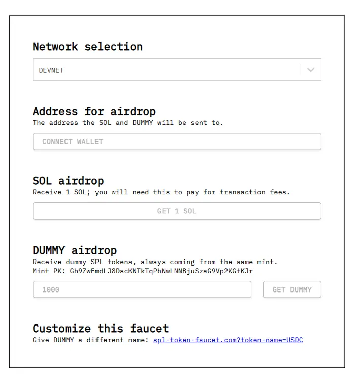 SPL Token Faucet
