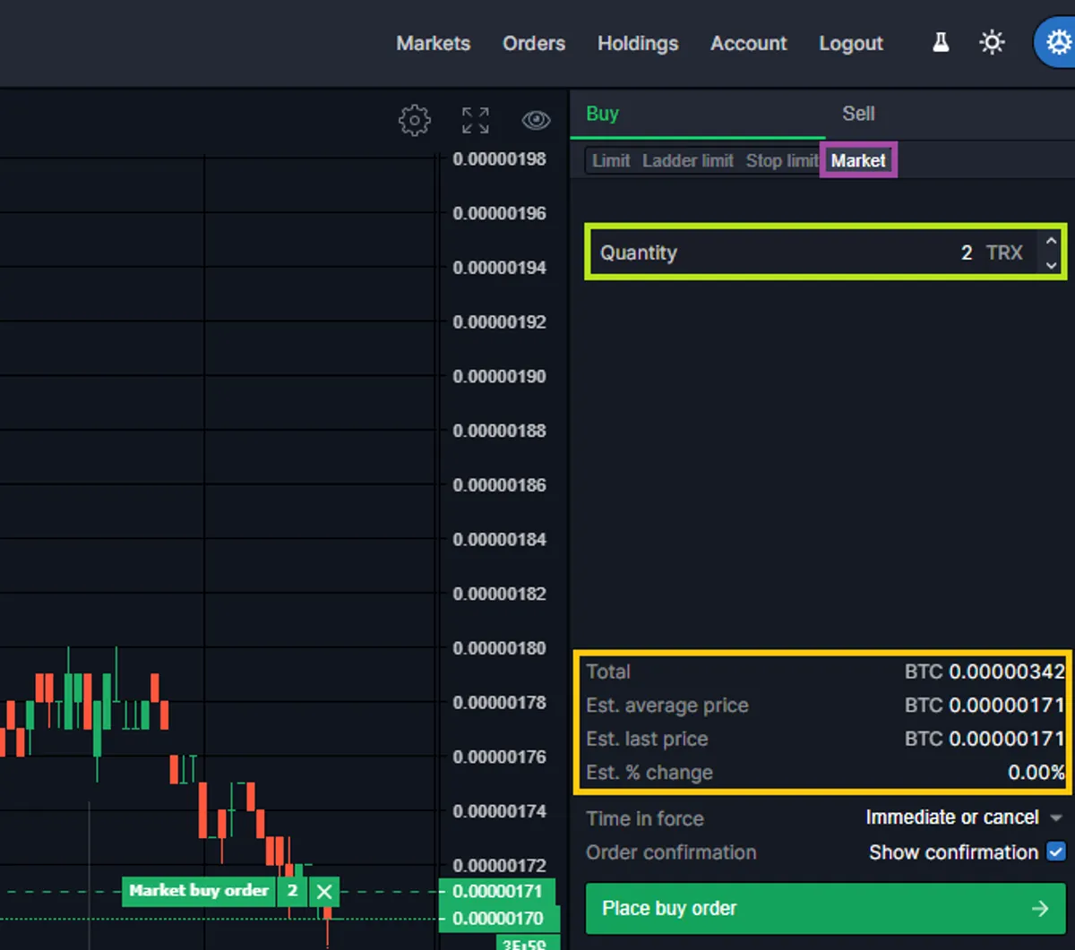 buy cryptocurrency on Bittrex
