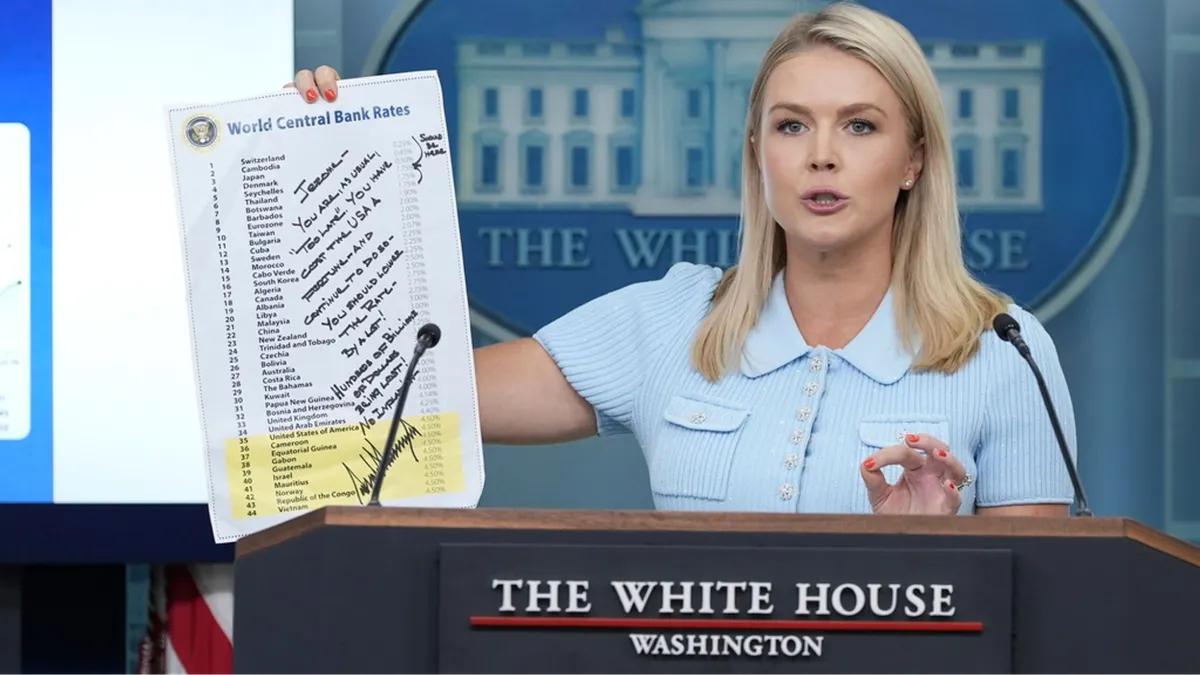 Press secretary Karoline Leavitt