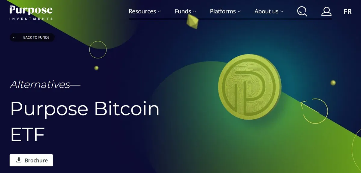 Purpose Bitcoin ETF