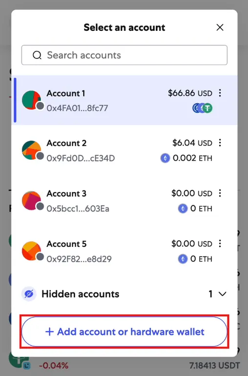 Adding Solana to MetaMask step 2