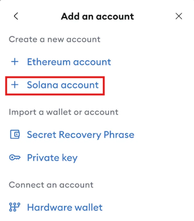 Adding Solana to MetaMask step 3